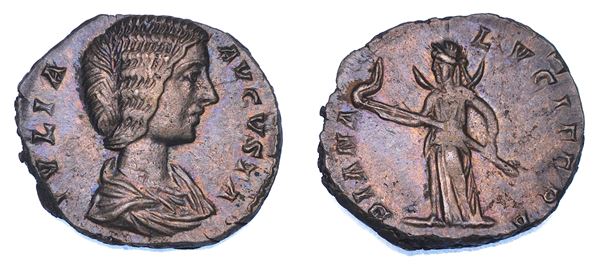 GIULIA DOMNA (moglie di Settimio Severo), 193-217. Denario, anni 196-202. Laodicea ad Mare.