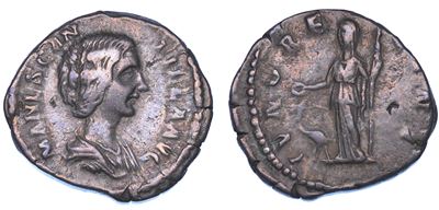 MANLIA SCANTILLA, Denario del marzo-maggio 193 d.C.