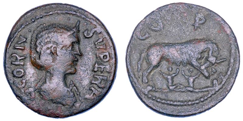 CORNELIA SUPERA (moglie di Emiliano), 253. Bronzo. Mysia.  - Auction Numismatics - Cambi Casa d'Aste