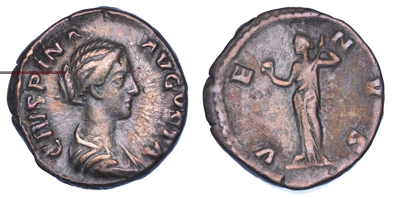 CRISPINA (moglie di Commodo), 178-191. Denario, anni 180-183.  - Auction Numismatics - Cambi Casa d'Aste