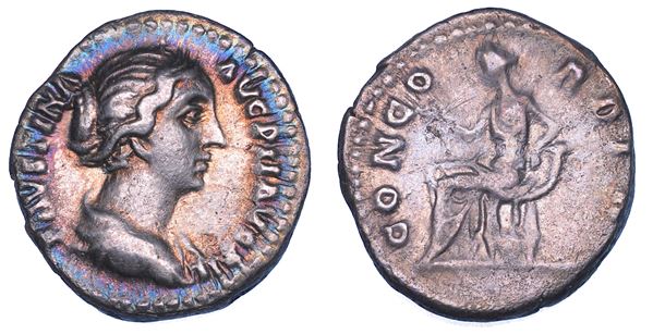 FAUSTINA II (Moglie di Marco Aurelio), 147-176. Denario.