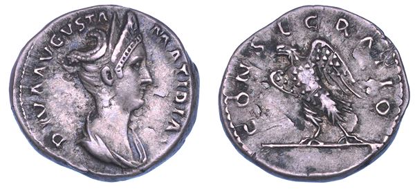 MATIDIA (figlia di Marciana, nipote di Traiano), 68-119. Denario, anni 119-120.