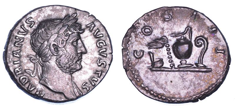 ADRIANO, 117-138. Denario.  - Auction Numismatics - Cambi Casa d'Aste