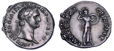 Domiziano, Denario - Anno 86