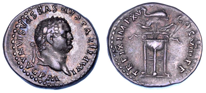 TITO, 79-81. Denario, gennaio-giugno 80.  - Auction Numismatics - Cambi Casa d'Aste