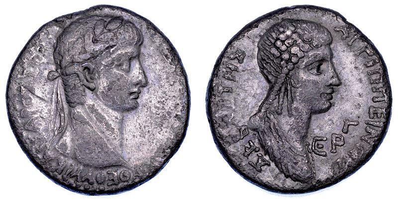 NERONE (CESARE) E AGRIPPINA MINORE, 50-54. Tetradracma. Antiochia.  - Auction Numismatics - Cambi Casa d'Aste