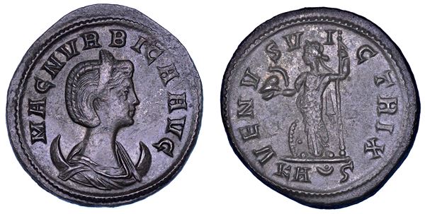 MAGNIA URBICA (moglie di Carino), 283-285. Antoniniano. Lugdunum.