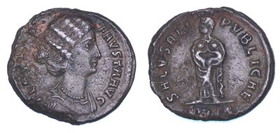 Fausta (moglie di Costantino I), Follis, anno 326, Treviri