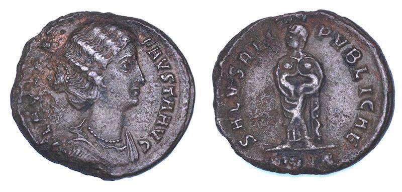FAUSTA (moglie di Costantino I), 307-326. Follis, anno 326. Treviri.  - Asta Numismatica - Cambi Casa d'Aste