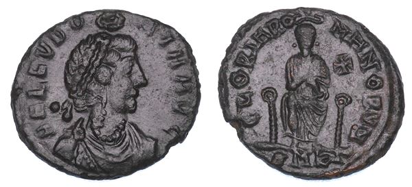 ELIA EUDOXIA (moglie di Arcadio), 395-404. Nummus. Cyzico.