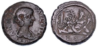 Annia Faustina, Tetradracma, 221-222 d.C., Alessandria d’Egitto