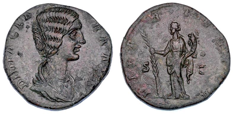 DIDIA CLARA (figlia di Didio Giuliano), marzo-maggio 193. Sesterzio.  - Auction Numismatics - Cambi Casa d'Aste