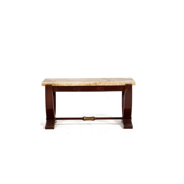 Tavolino liberty con piano in marmo