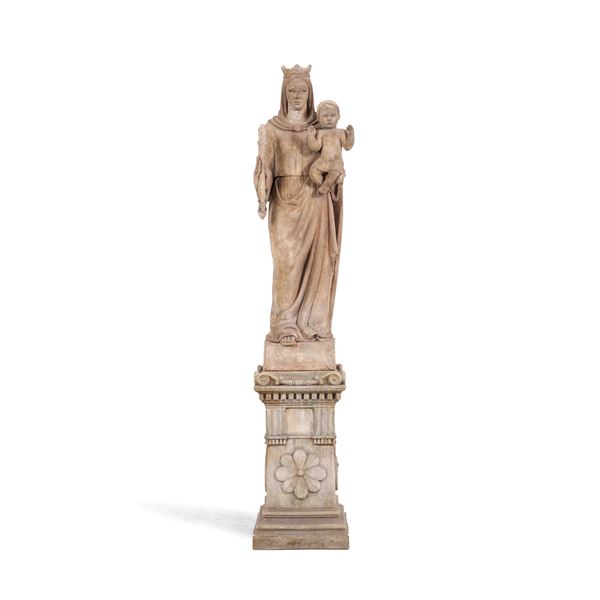Madonna con Bambino. Plasticatore del XIX-XX secolo