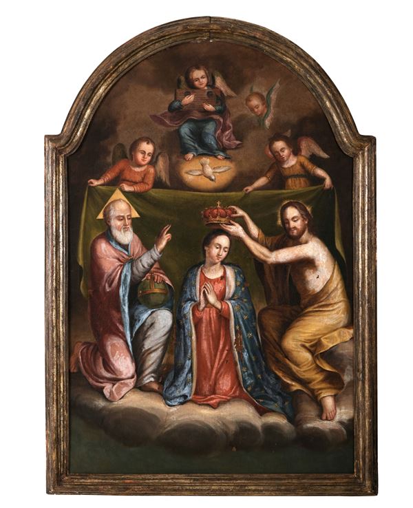 Scuola del XVIII secolo Incoronazione della Vergine
