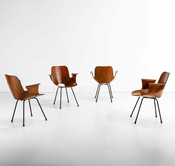 Quattro poltroncine mod. Medea