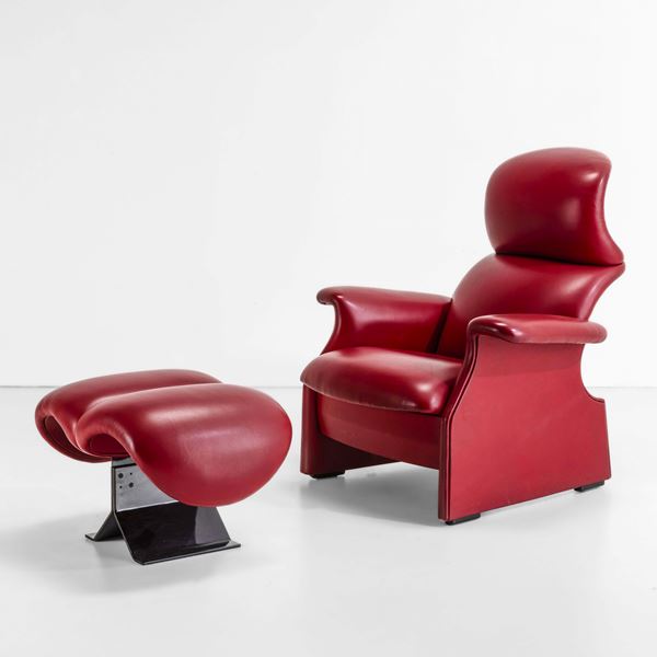 Poltrona e pouf mod. Viscontea