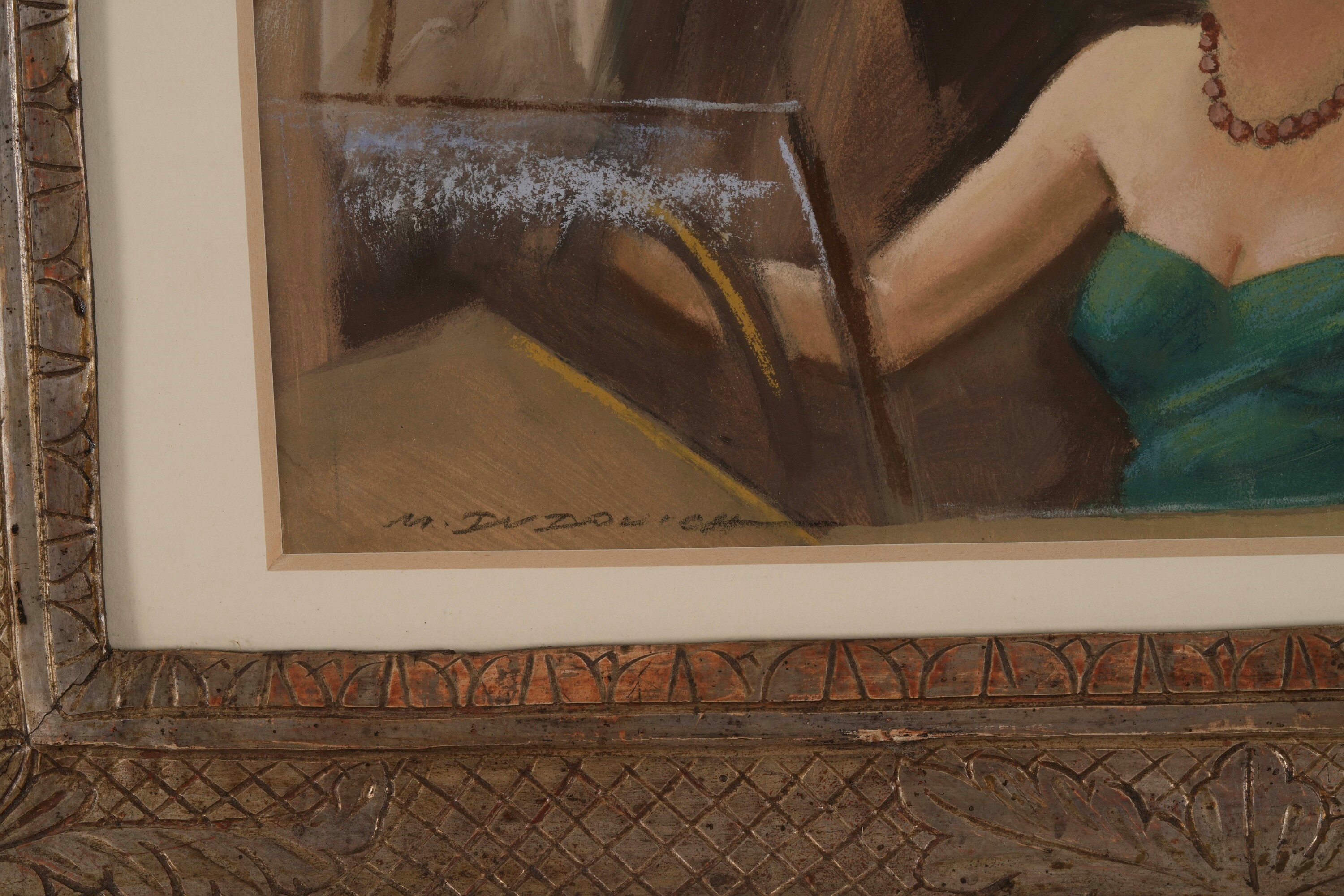 Marcello Dudovich - Figura femminile a Venezia, tecnica mista su carta
