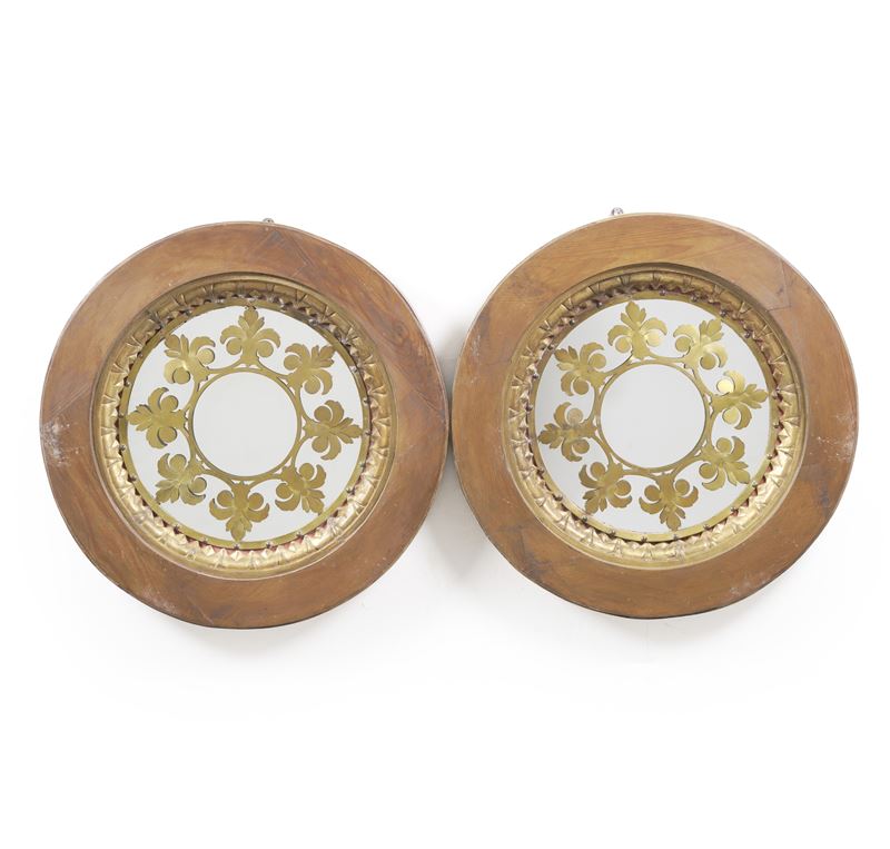 Coppia di specchiere circolari  - Asta Antiquariato - Cambi Casa d'Aste