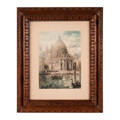 Veduta di Venezia, pastello su carta
