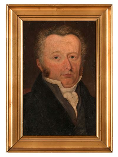 Pittore del XIX secolo, Ritratto maschile, olio su tela