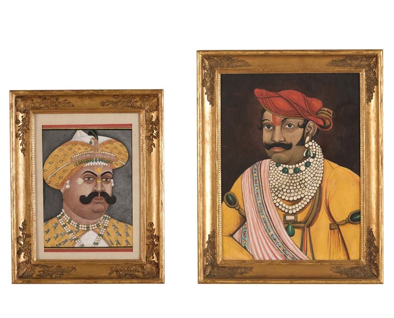 Due dipinti con figure di orientali  - Auction 19th and 20th Century Paintings - Cambi Casa d'Aste