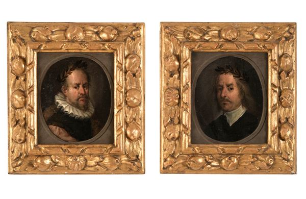 Pittore del XIX secolo Coppia di ritratti