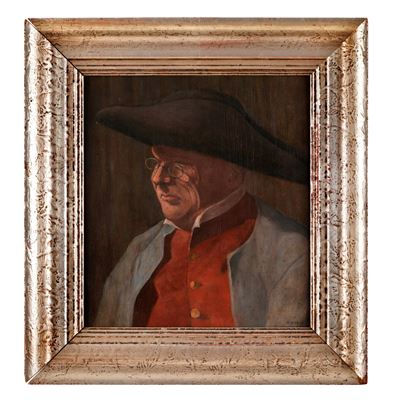 M. Hober, Ritratto maschile, olio su tavola