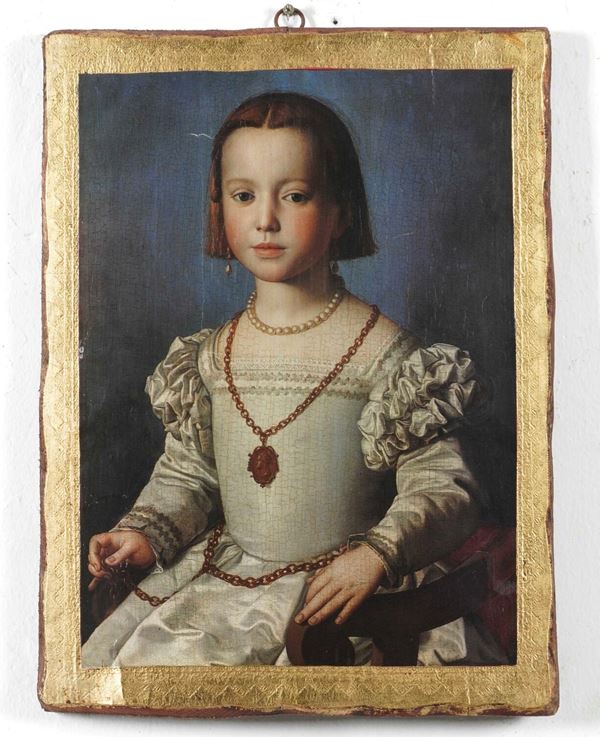 Copia del dipinto del Bronzino “Maria de Medici”