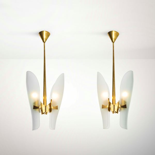 Max Ingrand - Due lampade a sospensione