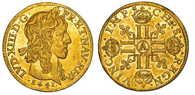Louis XIII, Louis d'or 1641, Parigi