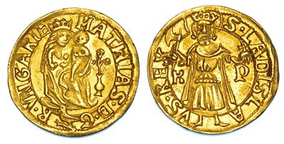 Ungheria, Matthias Corvinus, Ducat in oro, Kremnitz, 1458-1490