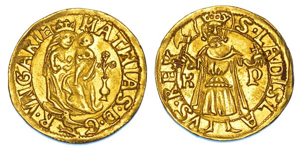 UNGHERIA. MATTHIAS CORVINUS, 1458-1490. Ducat (Goldgulden). Kremnitz.