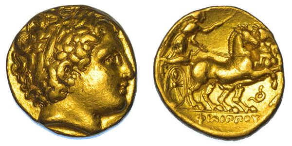 REGNO DI MACEDONIA. FILIPPO II, 359-336 a.C. Statere. Lampsaco, coniato sotto Leonnato, Filippo III Arrideo o Antigono I Monoftalmo, circa anni 323-317 a.C.