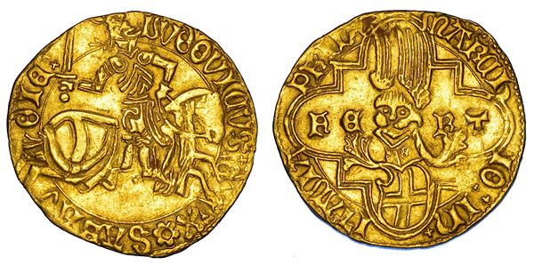 DUCATO DI SAVOIA. LUDOVICO il Generoso, 1440-1465. Ducato d'oro. Cornavin, zecchiere Giacomo Filippi.