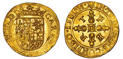 Ducato di Savoia, Carlo Emanuele I Il Grande, Scudo d'oro 1581, Nizza
