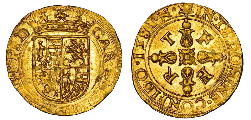 DUCATO DI SAVOIA. CARLO EMANUELE I Il Grande, 1580-1630. Scudo d'oro 1581 (I tipo). Nizza.  - Asta Numismatica - Cambi Casa d'Aste