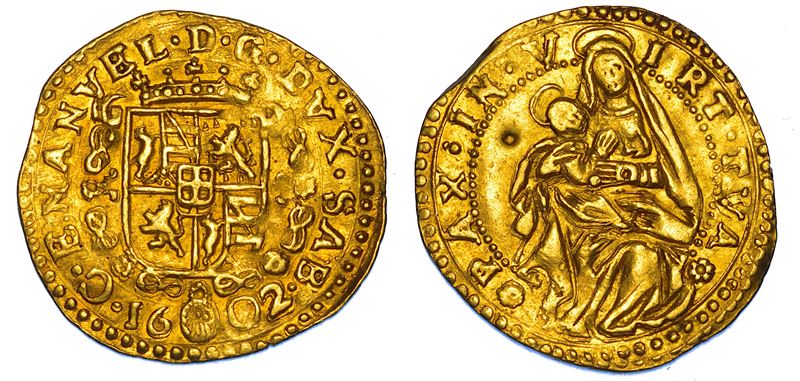 DUCATO DI SAVOIA. CARLO EMANUELE I Il Grande, 1580-1630. Ducato 1602. Torino.  - Auction Numismatics - Cambi Casa d'Aste