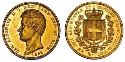 Regno di Sardegna, 100 Lire 1832, Carlo Alberto di Savoia