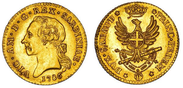 REGNO DI SARDEGNA. VITTORIO AMEDEO III DI SAVOIA, 1773-1796. Doppia Nuova 1786. Torino.