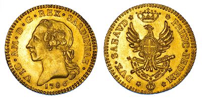 Regno di Sardegna, Vittorio Amedeo III di Savoia, Doppia Nuova 1786, Torino