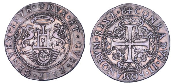 GENOVA. DOGI BIENNALI E GOVERNATORI DELLA REPUBBLICA, 1528-1797. SERIE DELLA II FASE, 1541-1637. Da uno Scudo e mezzo 1578.