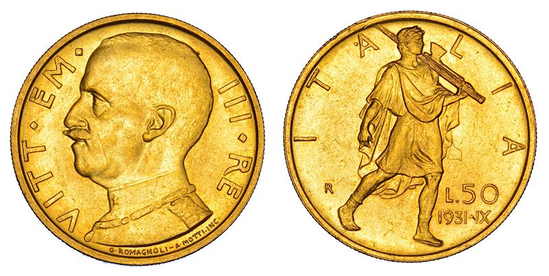 REGNO D'ITALIA. VITTORIO EMANUELE III DI SAVOIA, 1900-1946. 50 lire 1931/A. IX. Littore.  - Asta Numismatica - Cambi Casa d'Aste