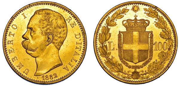 REGNO D'ITALIA. UMBERTO I DI SAVOIA, 1878-1900. 100 Lire 1882.