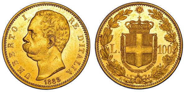 REGNO D'ITALIA. UMBERTO I DI SAVOIA, 1878-1900. 100 Lire 1883.