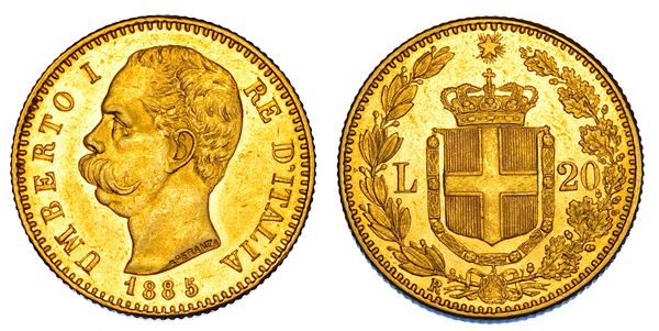 REGNO D'ITALIA. UMBERTO I DI SAVOIA, 1878-1900. 20 Lire 1885.