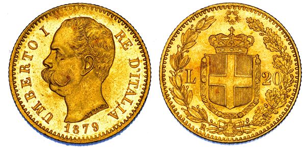 REGNO D'ITALIA. UMBERTO I DI SAVOIA, 1878-1900. 20 Lire 1879.