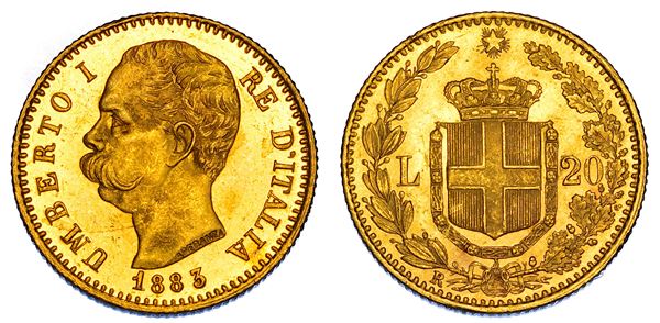 REGNO D'ITALIA. UMBERTO I DI SAVOIA, 1878-1900. 20 Lire 1883.