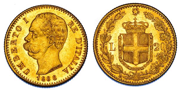 REGNO D'ITALIA. UMBERTO I DI SAVOIA, 1878-1900. 20 Lire 1888.