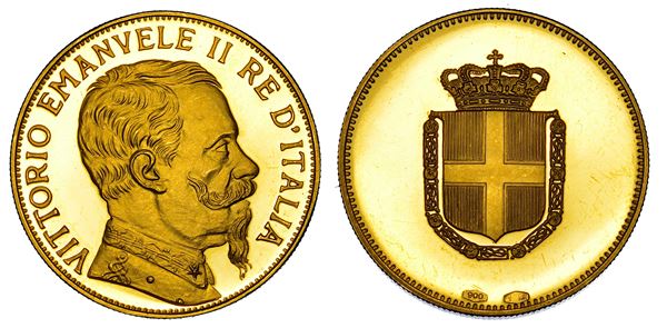 REGNO D’ITALIA. VITTORIO EMANUELE II DI SAVOIA, 1861-1878. Medaglia in oro.